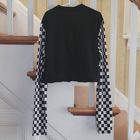 SHEIN Checkered Crop Top Size Large - Picture 3 of 4